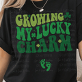 Groovy Green Growing My Lucky Charm Pregnancy
