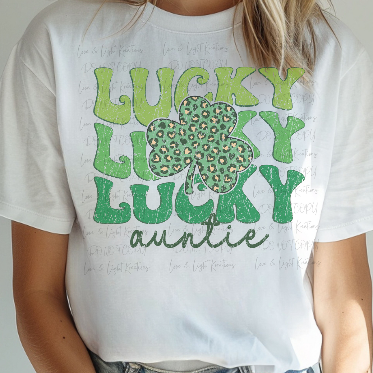 Groovy Shades of Green Lucky Auntie