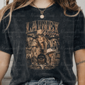 Halftone Artist Bell Bottom Cowgirl