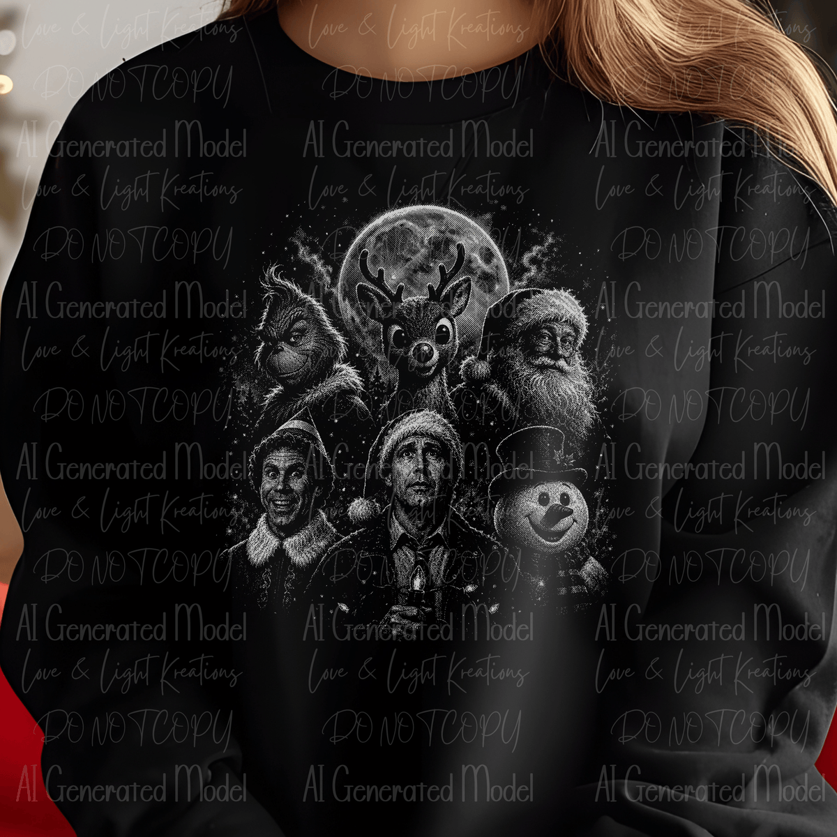 Halftone Character Christmas Grey