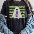 Halloween Ghost Witches Brew with Polka Dots with Straw