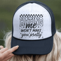 Hating Me Won't Make You Pretty Checkered Black