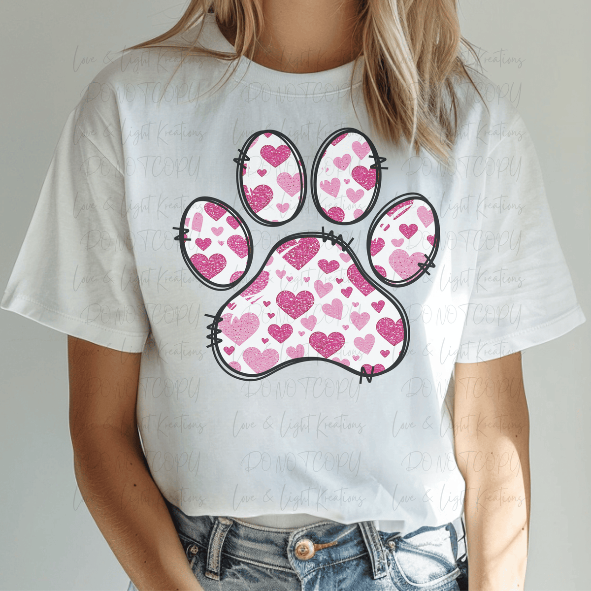Hearts Dog Print
