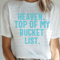 Heaven Top of My Bucket List in Blue