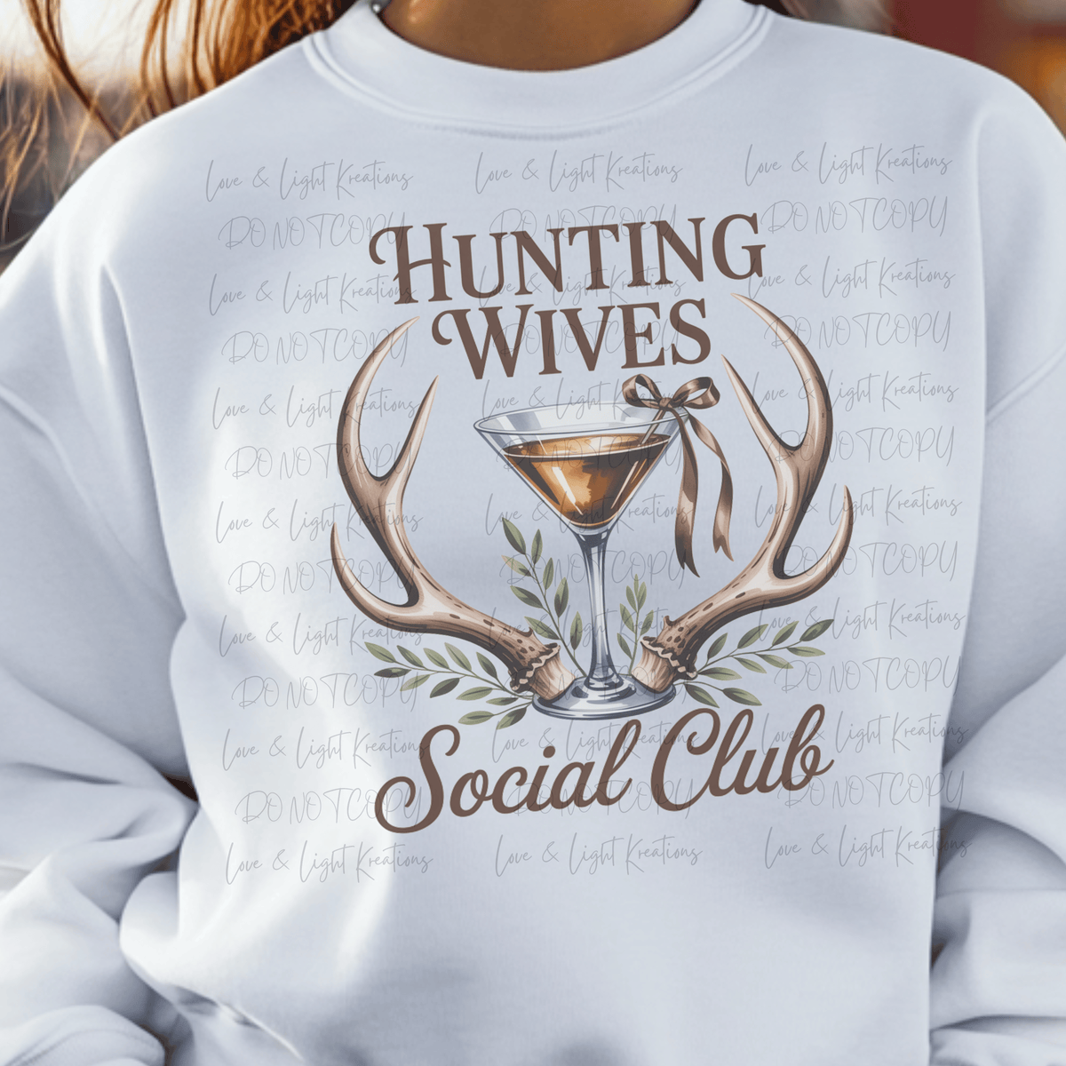 Hunting Wives  Social Club with Antlers