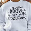 I Already Broke My New Years Resolution Preppy Handwriting Font