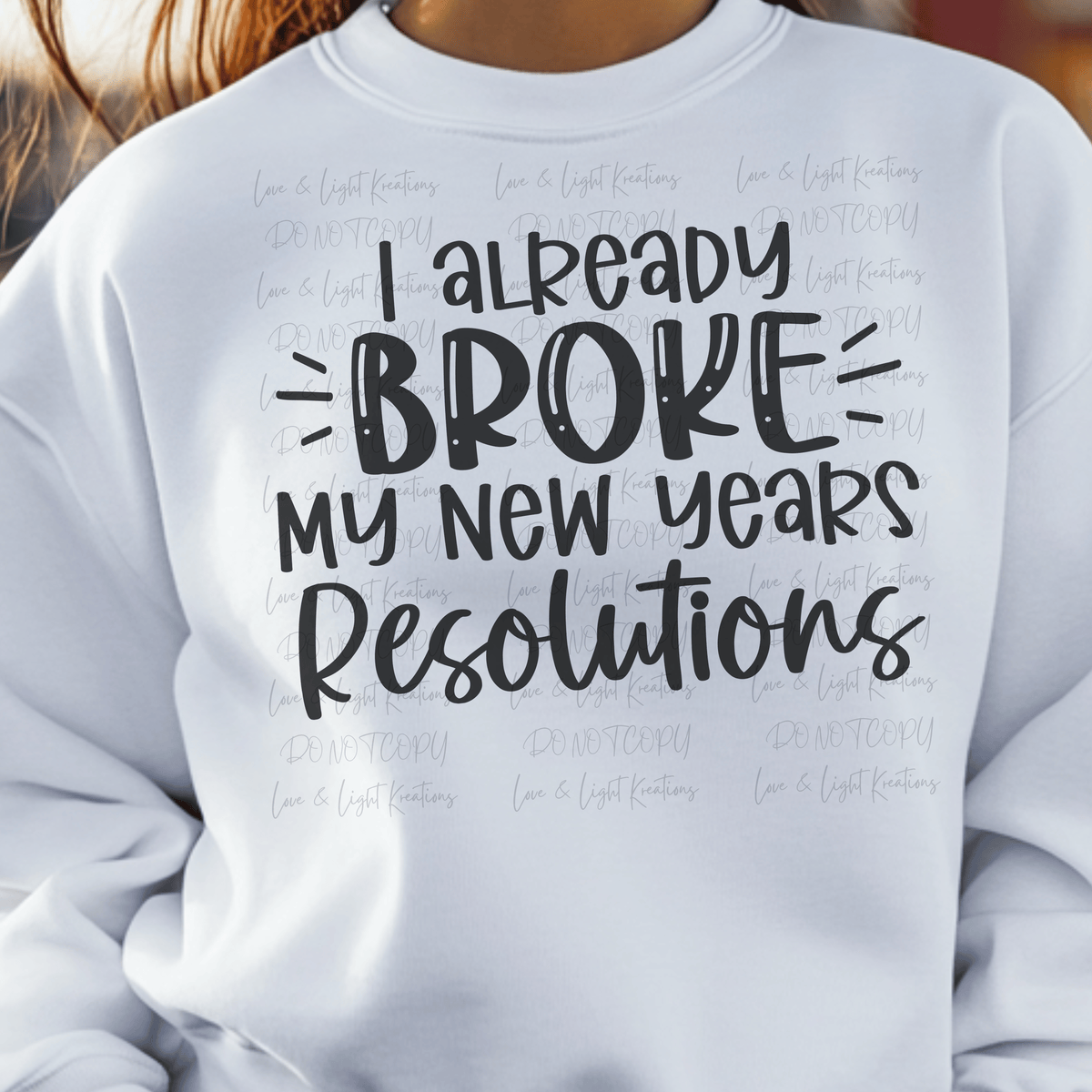 I Already Broke My New Years Resolution Preppy Handwriting Font