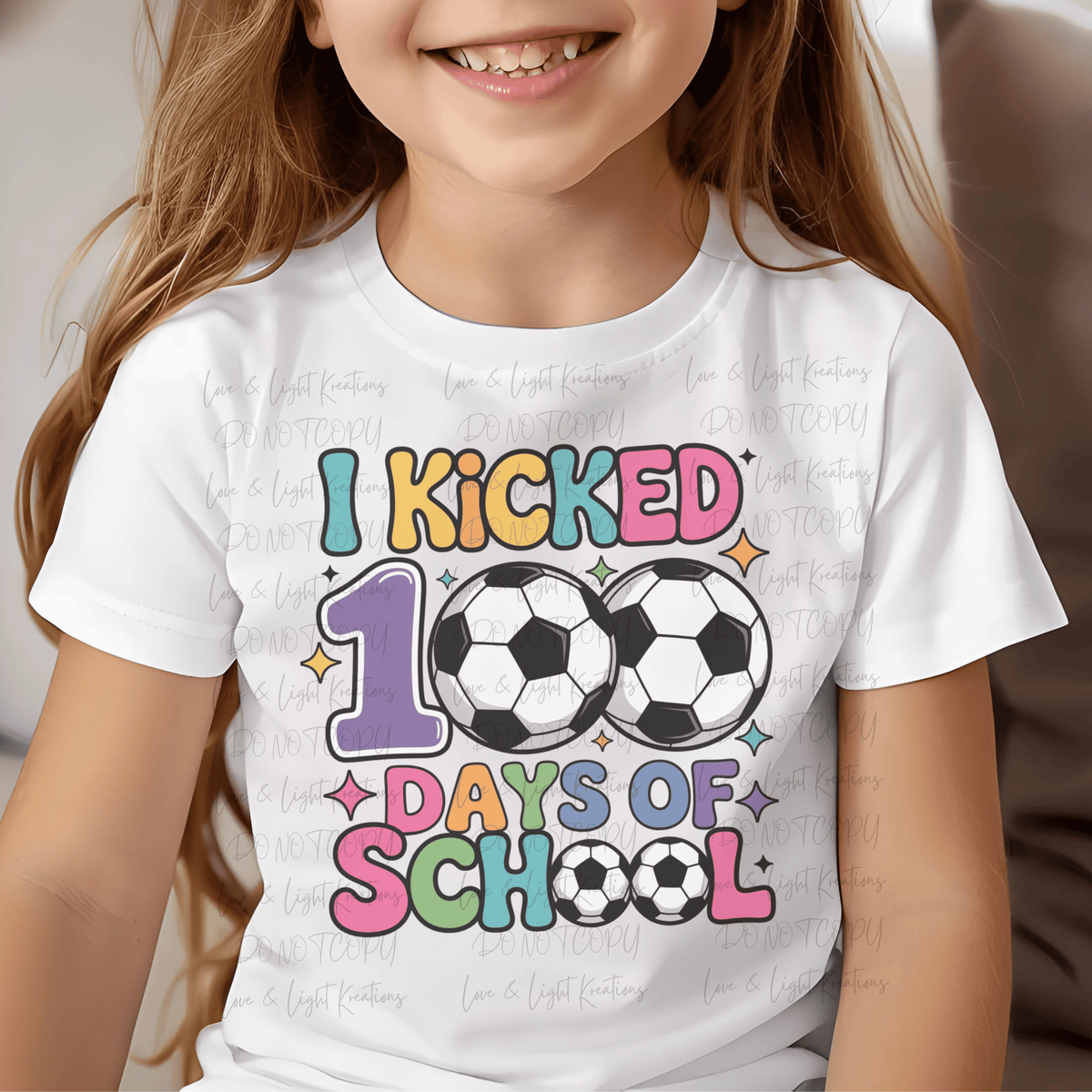 I Kicked 100 Days of School with soccer balls