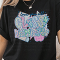 I Love You All Class Dismissed with Preppy Patterned Letters with Script Blue Letters