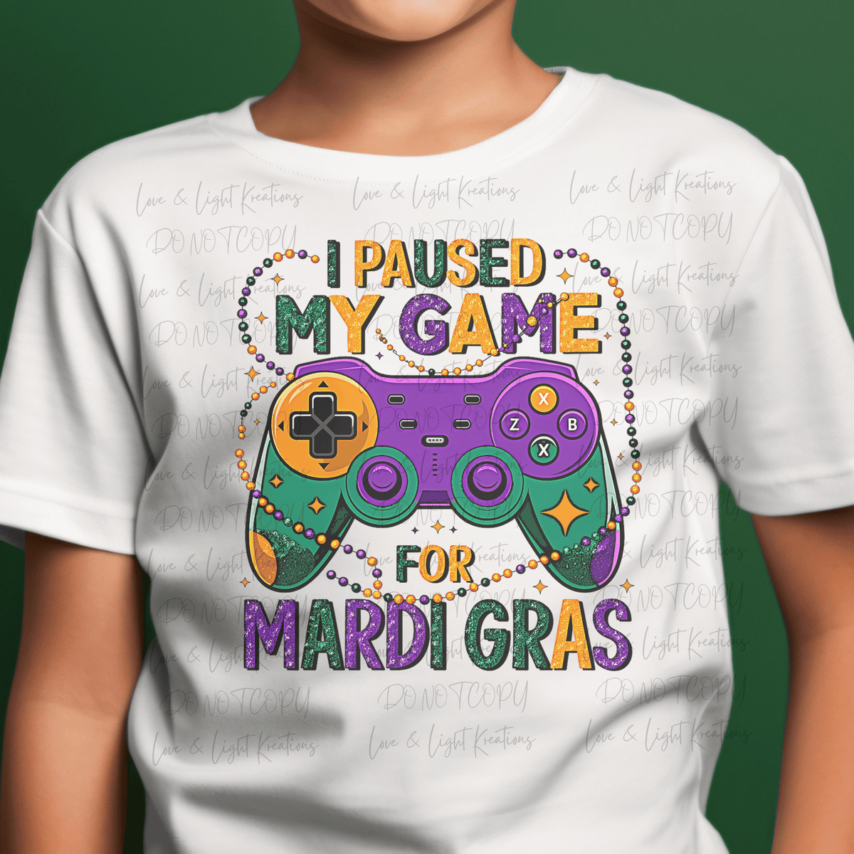 I Paused My Game for Mardi Gras Game Controller