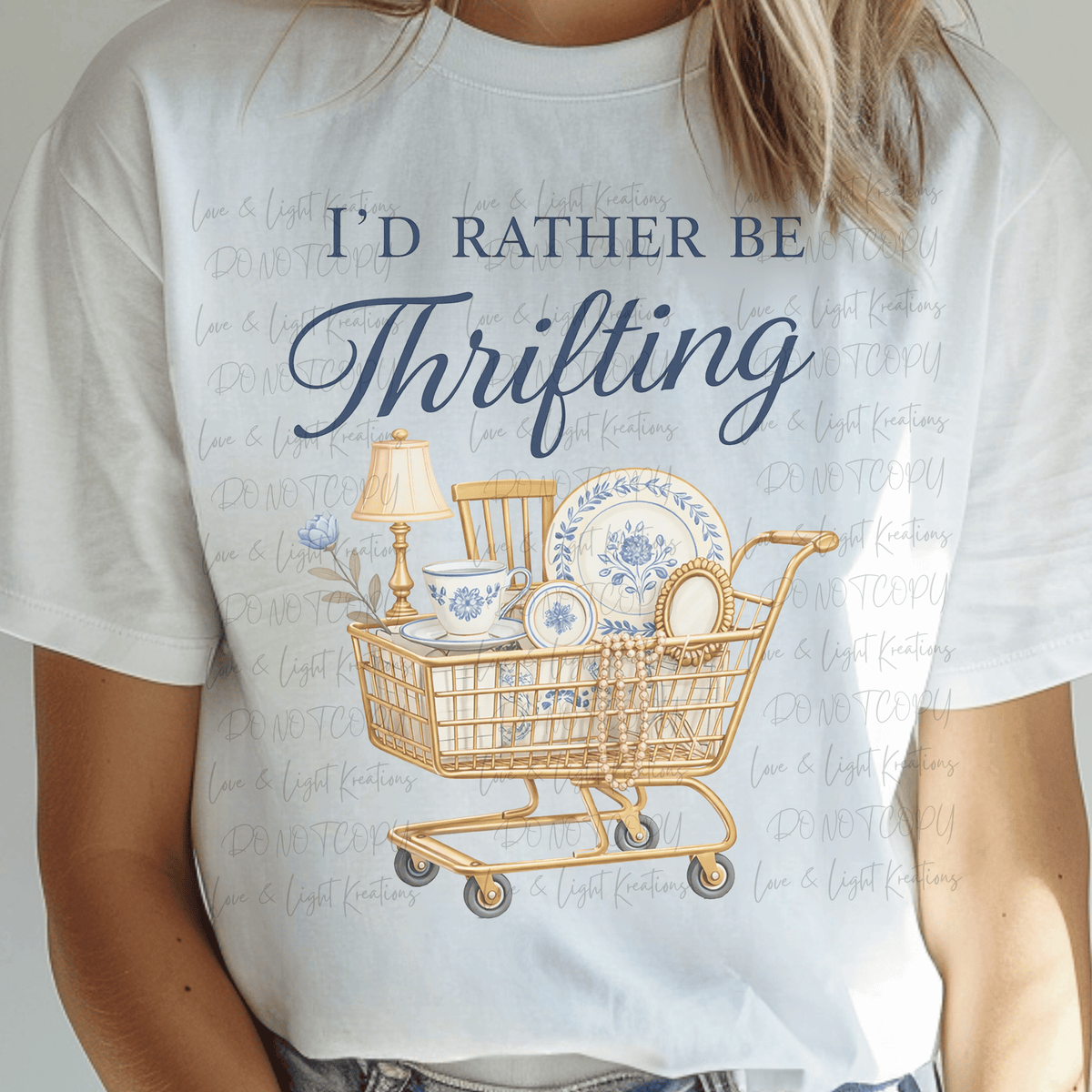 I'd Rather Be Thrifting with Shopping Cart