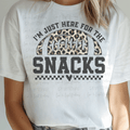 I'm Just Here for the Snack Leopard Print Football