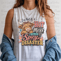 I'm Not a Hot Mess, I'm a Spicy Disaster Winking Highland Cow