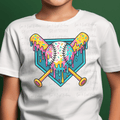 Ice Cream Drip Baseball and Baseball Bat