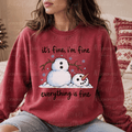 It's Fine Everything is Fine Snowman Melt
