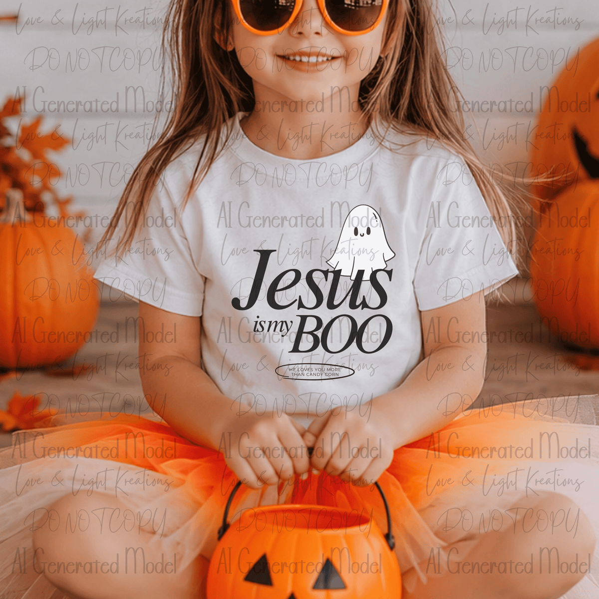 Jesus is My Boo White Ghost