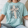 Jesus with Polka Dot Cross