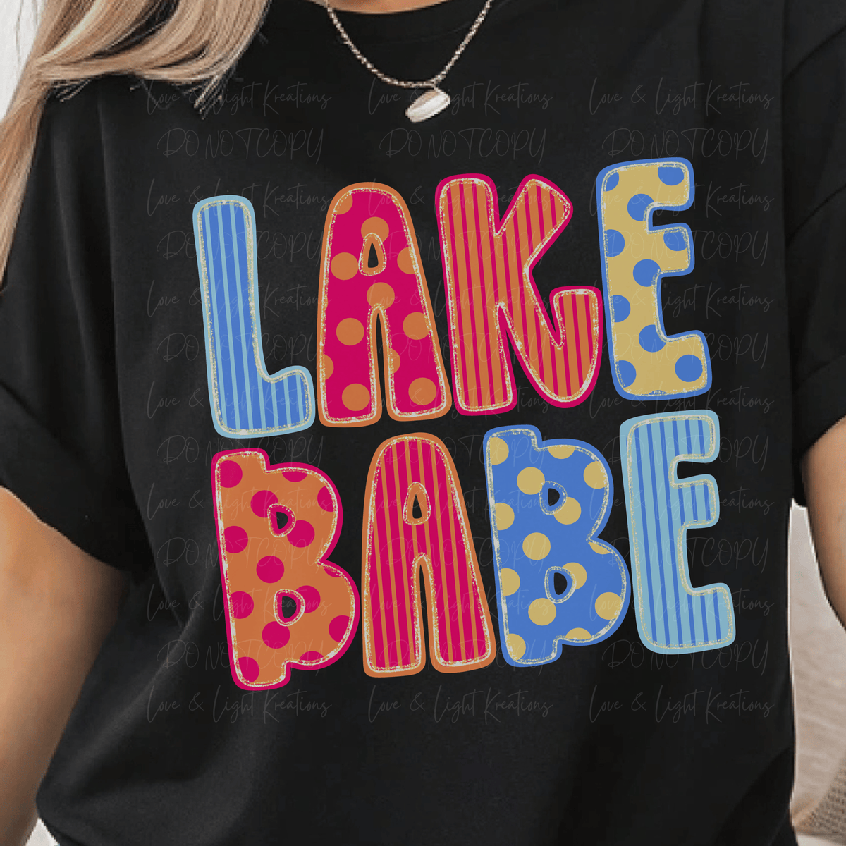 Lake Babe Neon Patterned