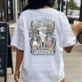 Last Night We Let the Liquor talk Cow Skull Western