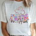 Lean on Him in Neon and Black