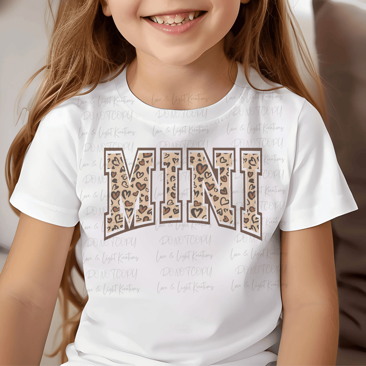 Leopard Heart Print Mini