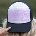 Leopard Print Hat Background Light Purple
