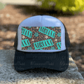 Leopard Print Rock Band Hat Background