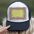 Leopard Print Softball Background