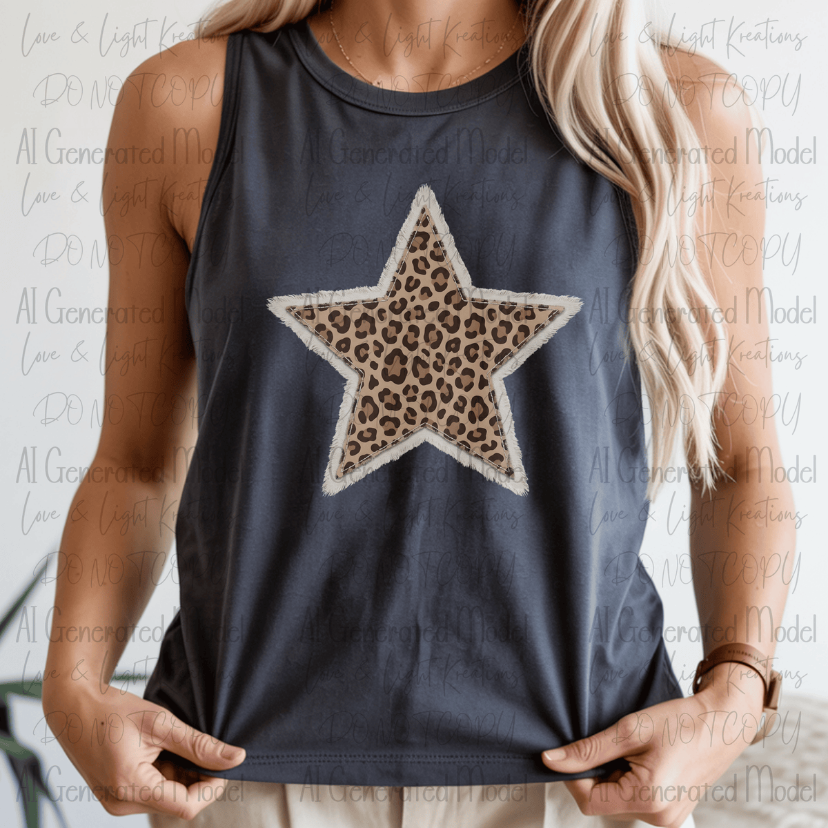 Leopard Print Star