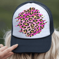 Leopard Print and Pink Background