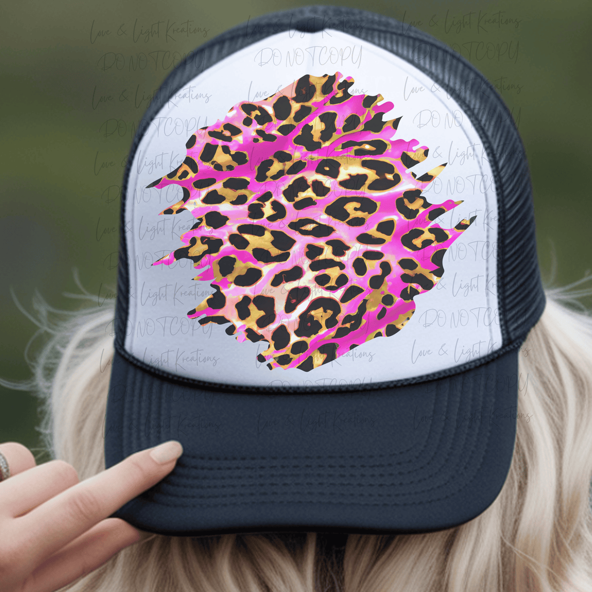 Leopard Print and Pink Background