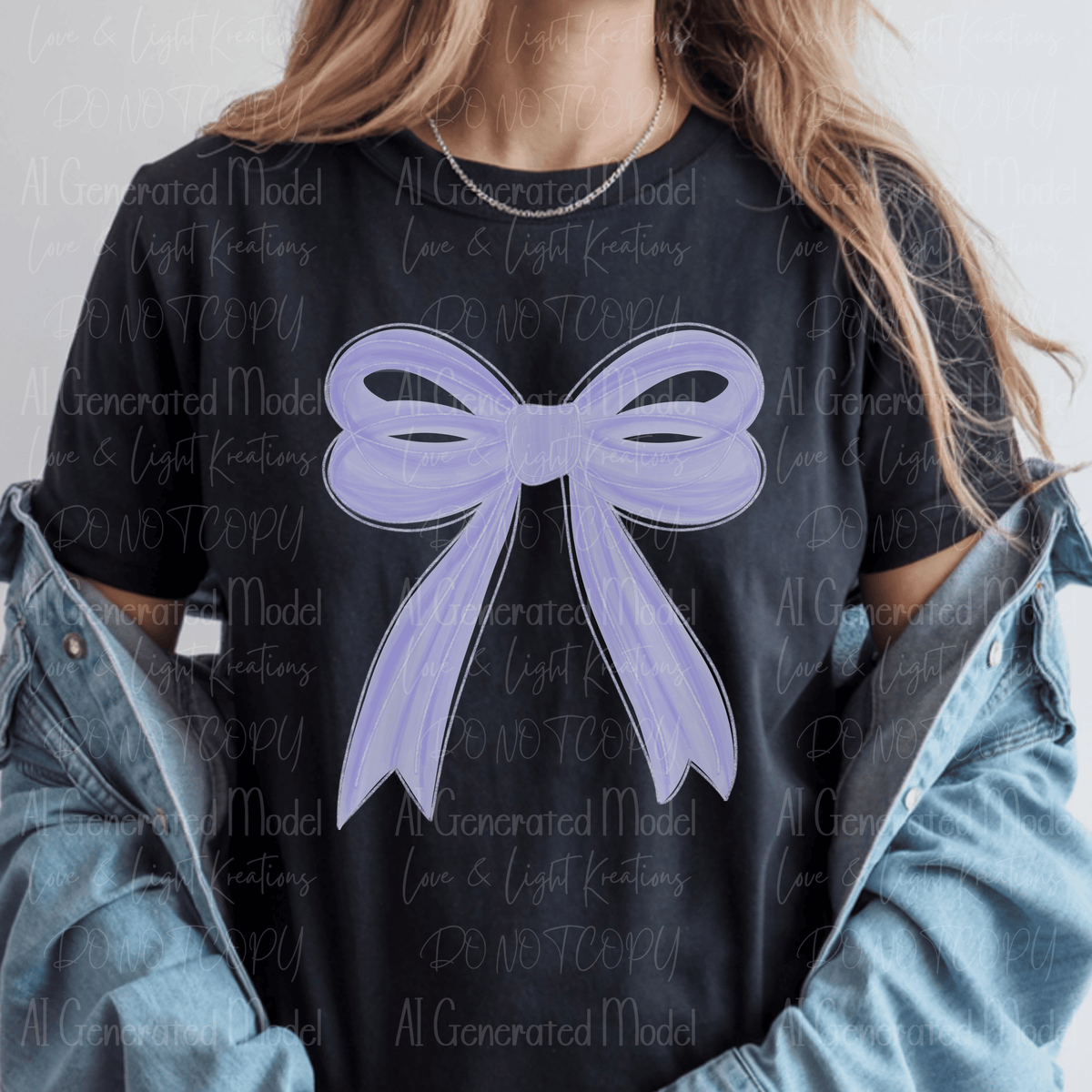 Lilac Coquette Bow