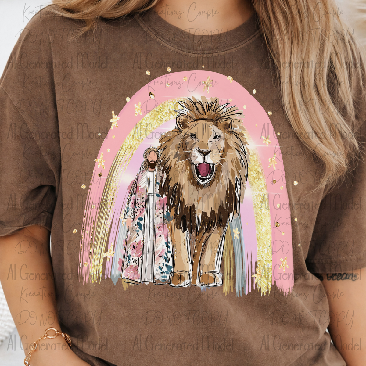 Lion of Judah Pastel Rainbow