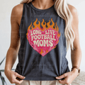 Long Live Football Moms Heart on Fire