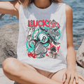 Lucky Girl with Edgy Western Elements
