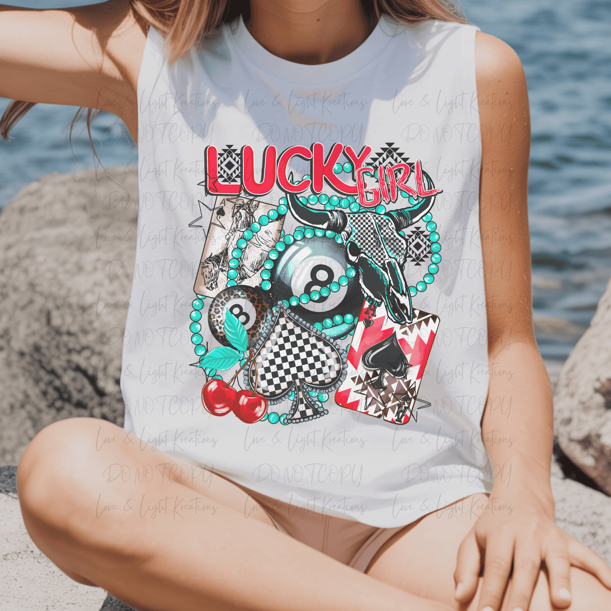 Lucky Girl with Edgy Western Elements