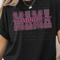 Mama Pink Leopard and Checkered Print