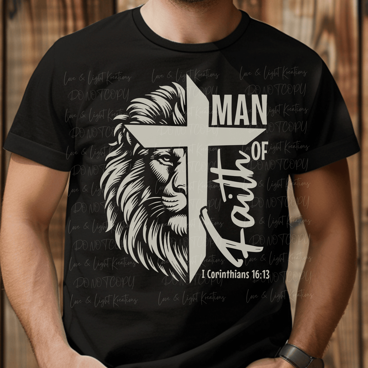 Lion Face and Cross