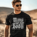 Man of God Rise Up and Lead with Cross in White