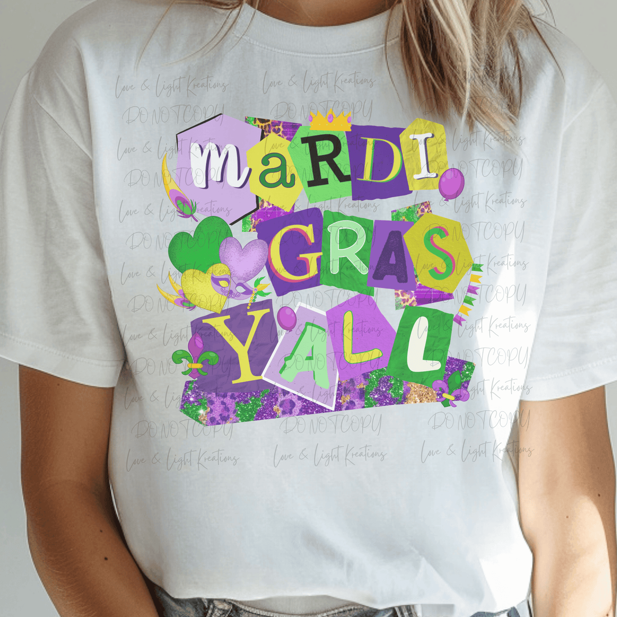 Mardi Gras Y'all Magazine Letters
