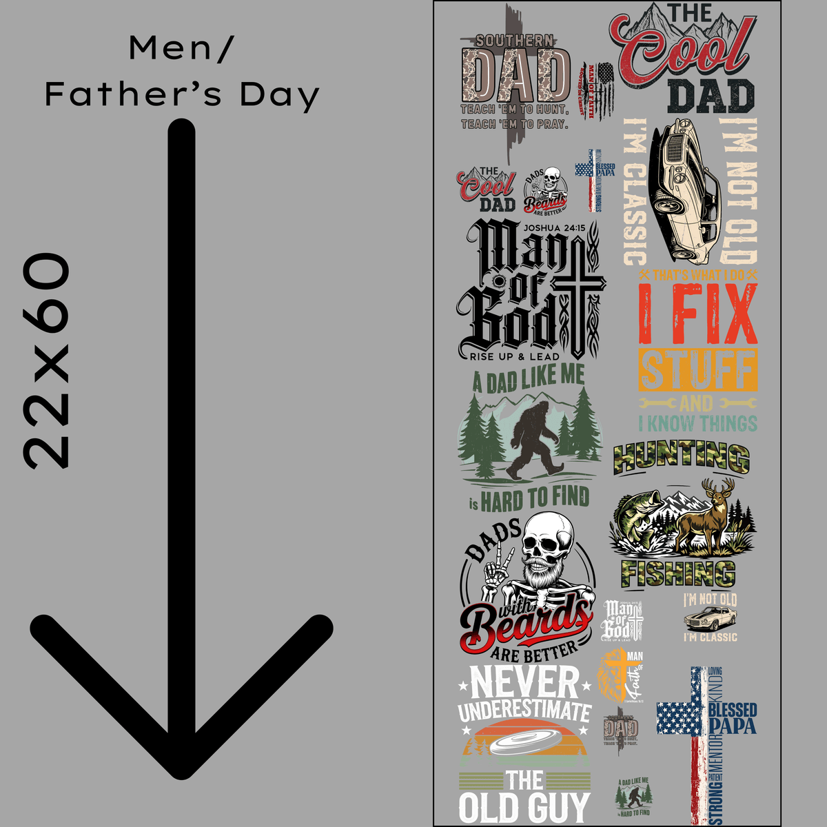 Men/Father's Day Gang Sheet