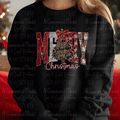 Merry Christmas Leopard Print Christmas Tree