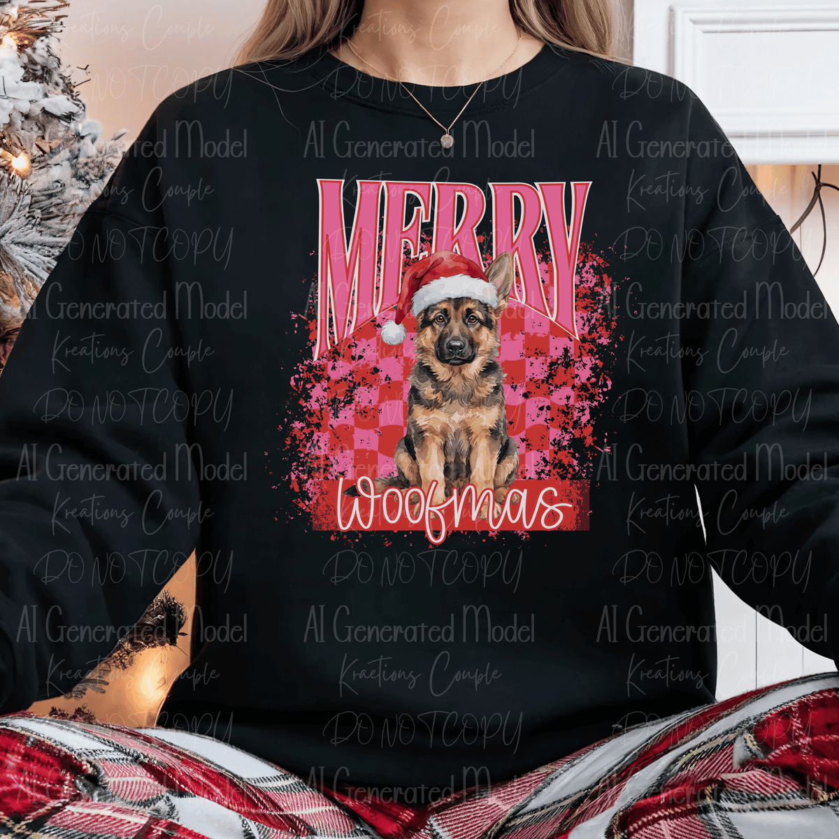 Merry Woofmas German Shepard