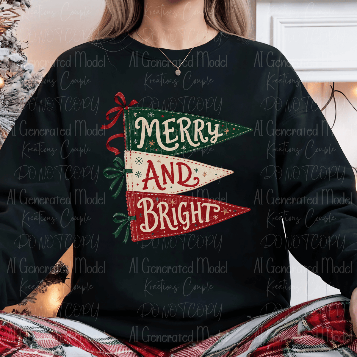 Merry and Bright Christmas Flags