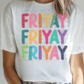 Multi-Colored Friyay with Rulers