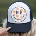 Muted Florals Smiley Face
