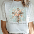 My Sin Was Great, But His Love was Greater Spring Cross with Flowers