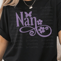 Nan Purple with Butterfly and Flowers