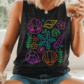Neon Beach Shells and Florals