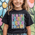 Neon Checkered Fourth Grade Melting Smiley
